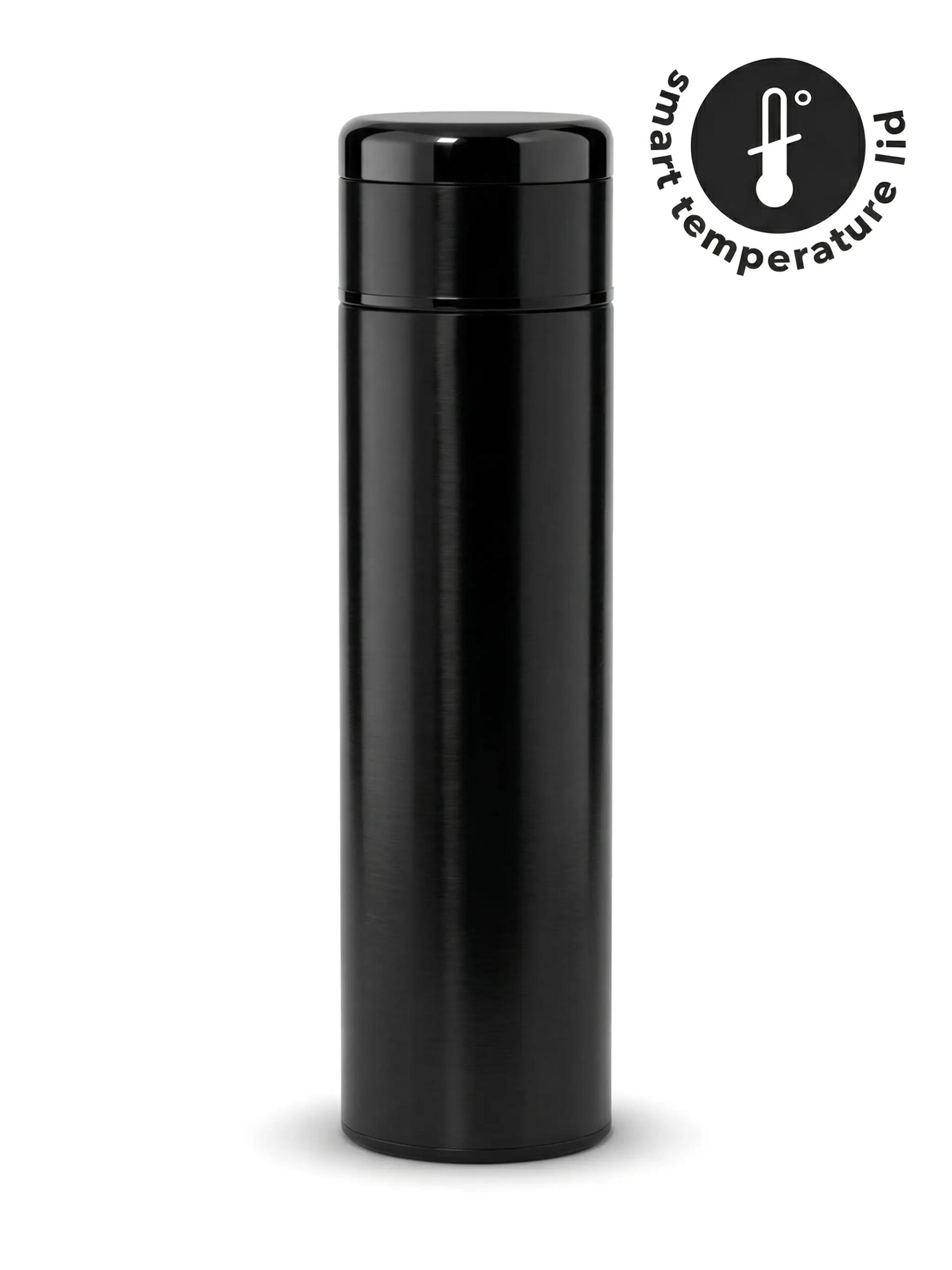 Sucino - Double Walled Insulated Flask with Temperature Lid - Black