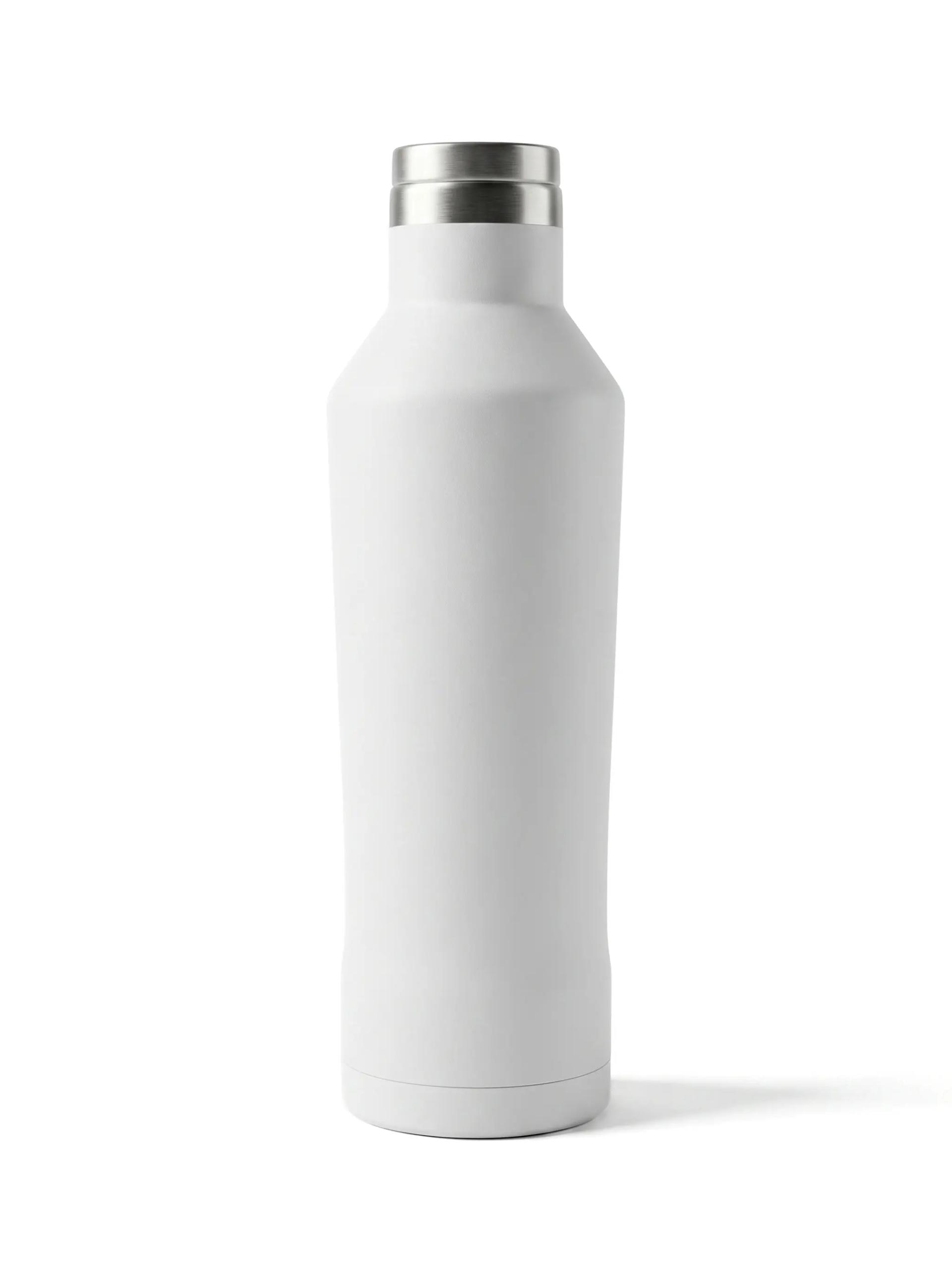 Cavacu - Double Wall Stainless Steel Water Bottle - White