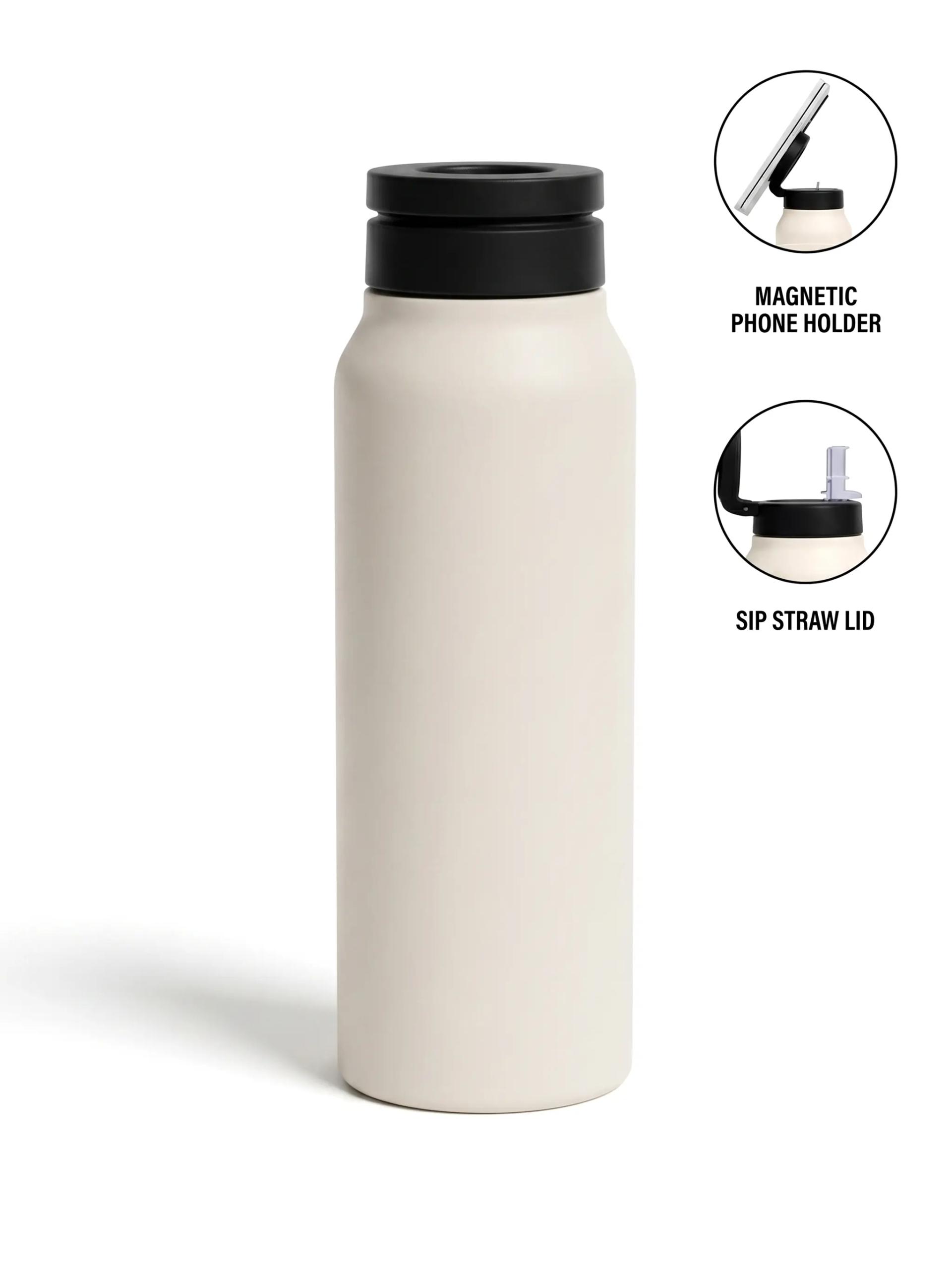 Capasu - Magnetic Phone Holder Water Bottle 760ml - Sandstone