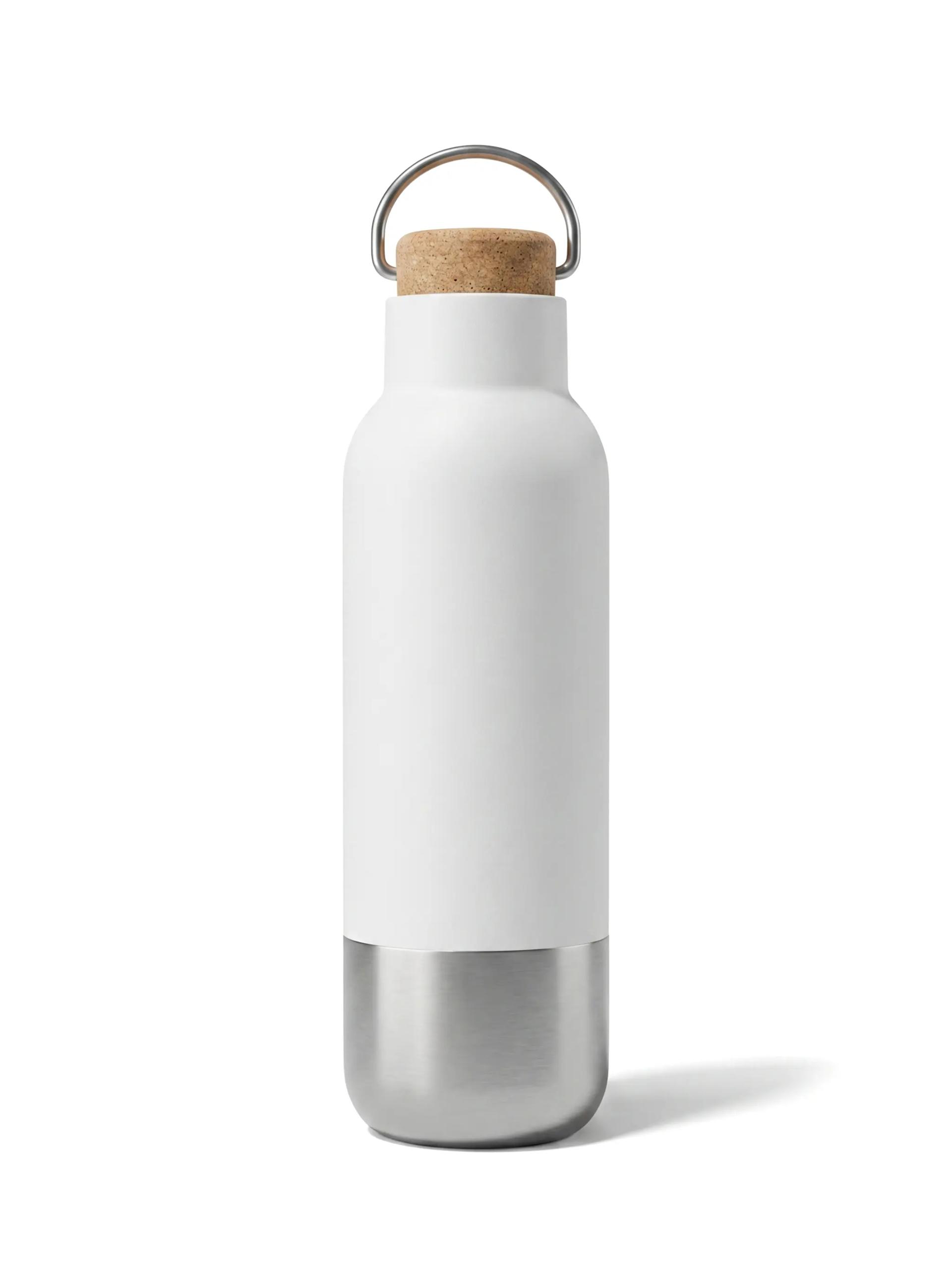 Vadisa - Recycled Stainless Steel Insulated Water Bottle - White