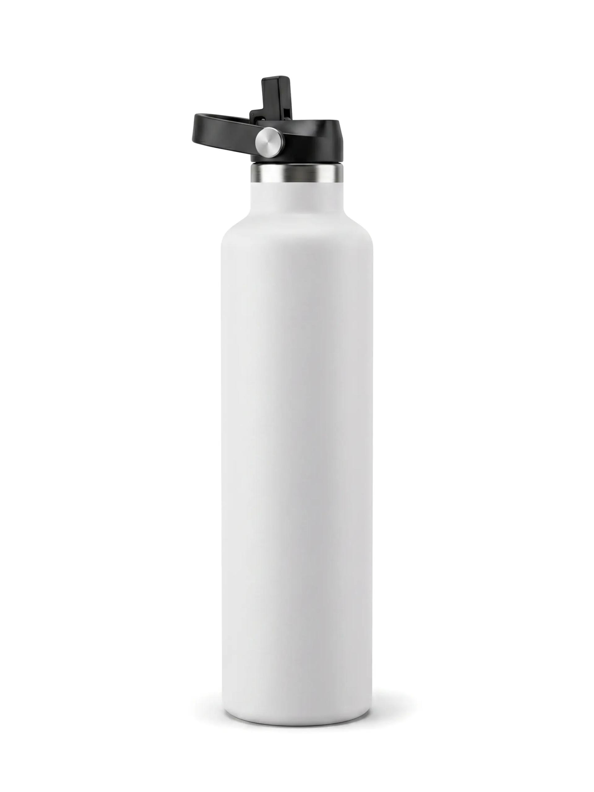 Sunako - Vacuum Stainless Steel Bottle with Sports Lid 1L - White