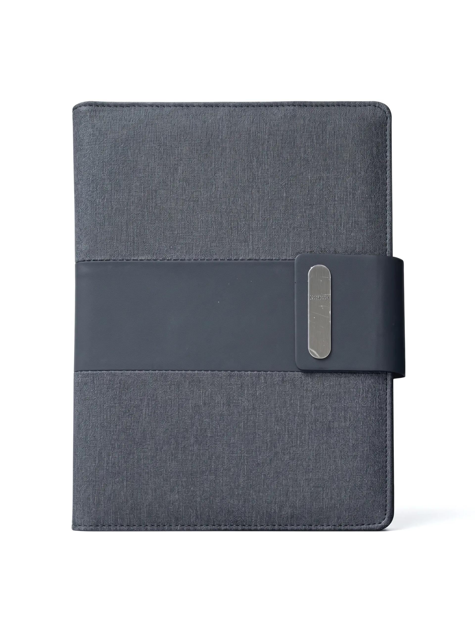 Lutesa - A5 Fabric-Look Leather Organizer with Card Slots