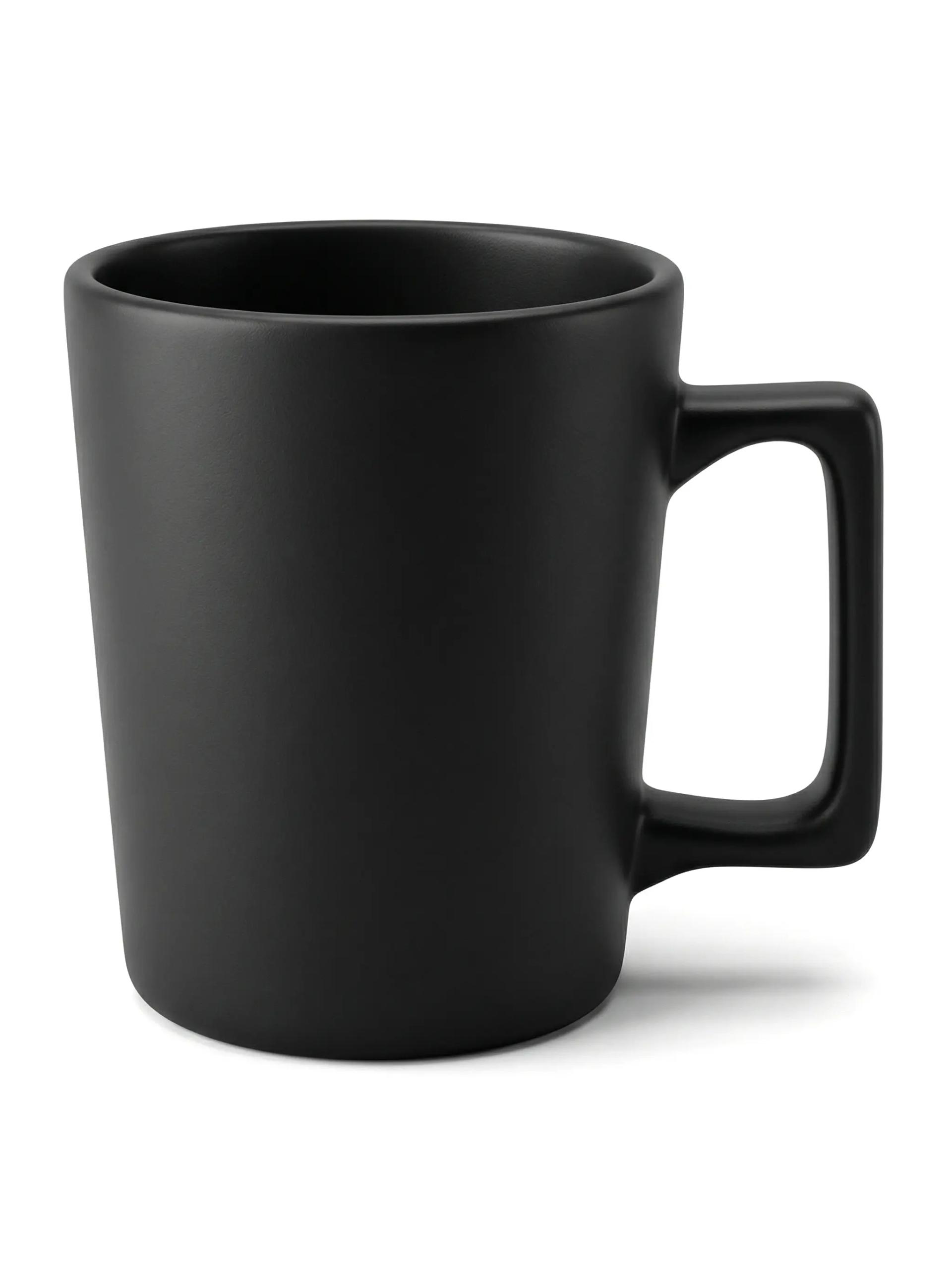 Suzace - Ceramic Cup with Wide Grip 400ml - Black