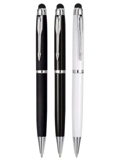 Metal Ballpoint Pen with Stylus – Slim Design for Touch Screen Devices - Image 1