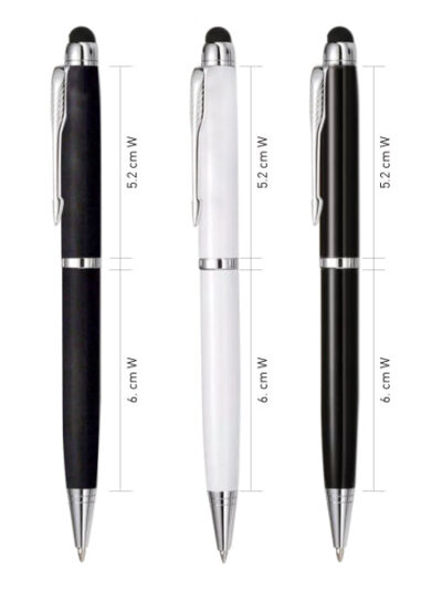 Metal Ballpoint Pen with Stylus – Slim Design for Touch Screen Devices - Image 2