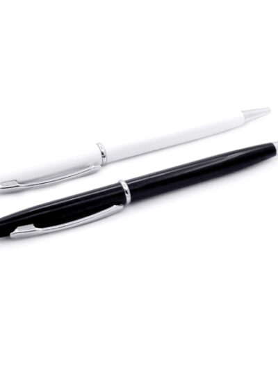 Metal Slim Twist Ballpoint Pen – Executive School & Office Grip Pen - Image 2