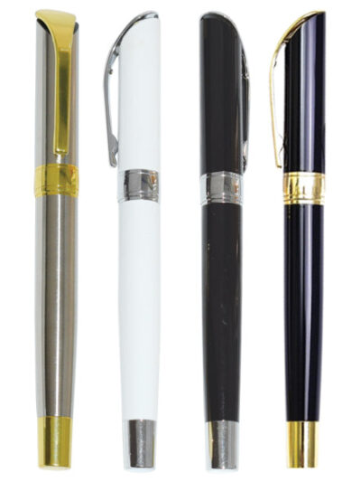 Premium Chrome Metal Ballpoint Pen with Pocket Clip