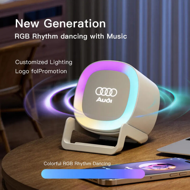 5-in-1 Night Light Speaker with Wireless Charger & Phone Holder - Image 4