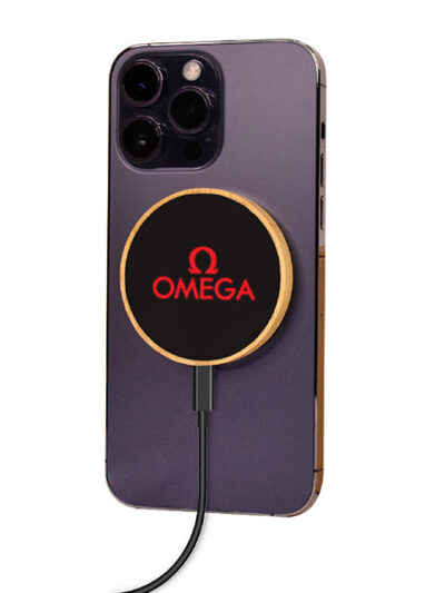 Bamboo LED Logo Charging Pad
