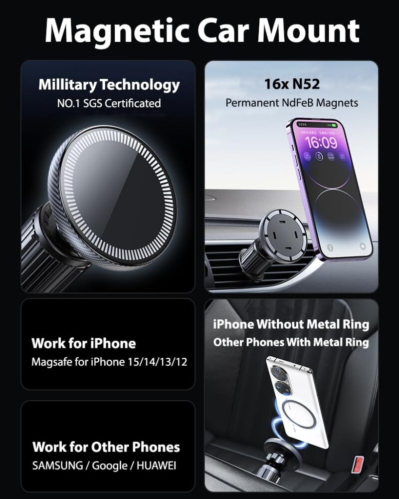 Car Phone Holder with Light-Up Logo - Image 4