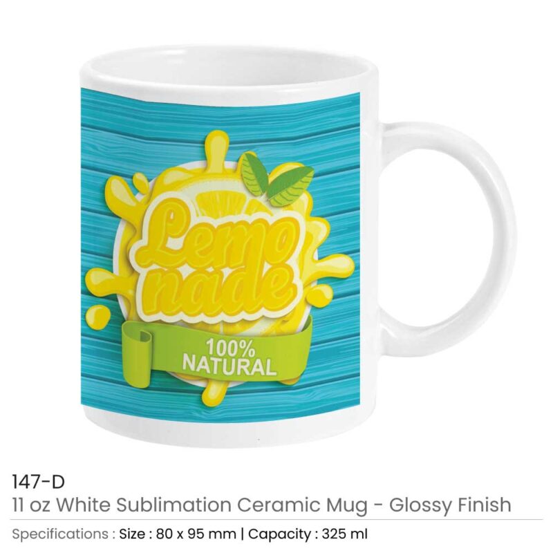 Ceramic White Coffee Mug & Magic Mug – 325ml