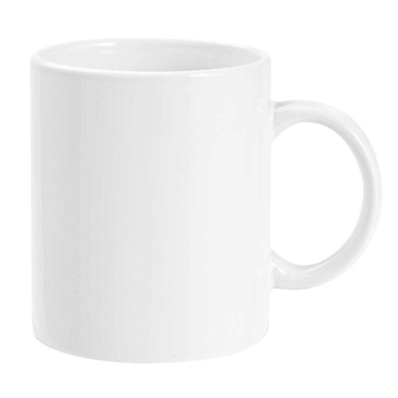 Ceramic White Coffee Mug & Magic Mug – 325ml - Image 3