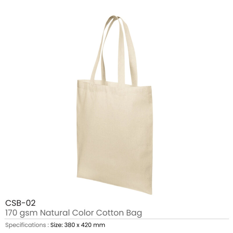 Cotton Shopping Bag – 100% Cotton, Eco-Friendly with Long Handles - Image 3