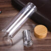 Double Wall Glass Insulation Bottle – 750ml, Wooden Cap
