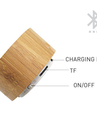 Eco-Friendly Bamboo Bluetooth Speaker - Image 2