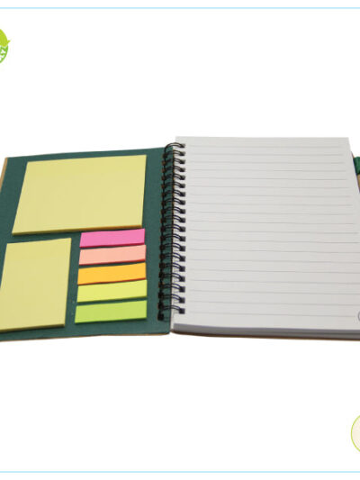 Eco-Friendly Notebook – Natural Look with Sticky Notes - Image 2