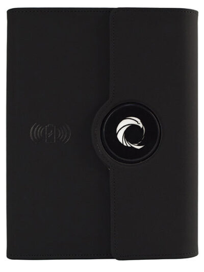 Executive Hi-Tech Portfolio with Power Bank & USB Drive – 8000mAh