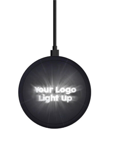 Fast Wireless Charging Pad – LED Light-Up Logo