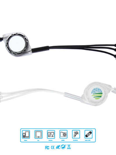 Flexible 3-in-1 Retractable USB Charging Cable–1M Fast Charger - Image 2