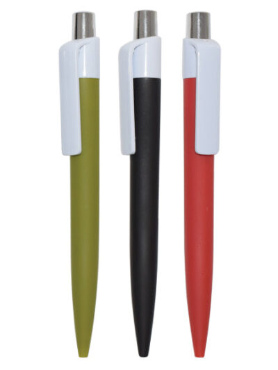 FPI927 - High Quality Rubber Body Plastic Pen