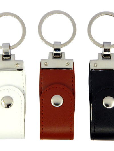 Leather USB Flash Drive – Premium Quality with Metal Core - Image 1