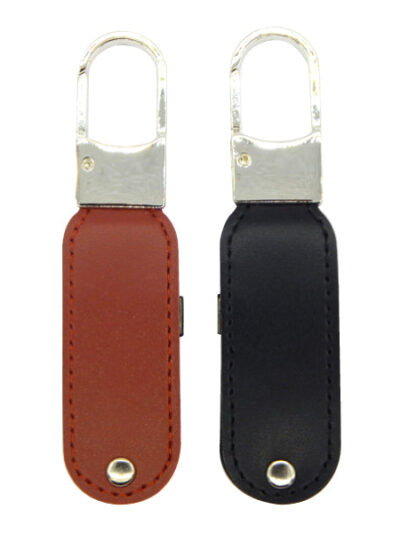 Leather USB Flash Drive – Stylish Metal & Leather Combo - Image 2