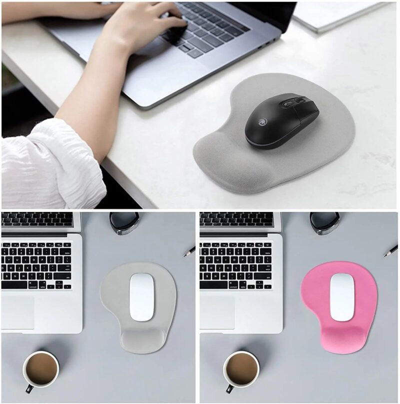Mouse Pad with Gel Wrist Support – Ergonomic Comfort - Image 2