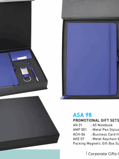 Promotional Gift Set – A5 Notebook, Stylus Pen, Card Holder & Keychain