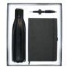 Promotional Gift Set – Black PU Notebook, Water Bottle & Stylus Pen
