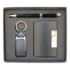 Promotional Gift Set – Business Card Holder, Stylus Pen & Leather USB Drive