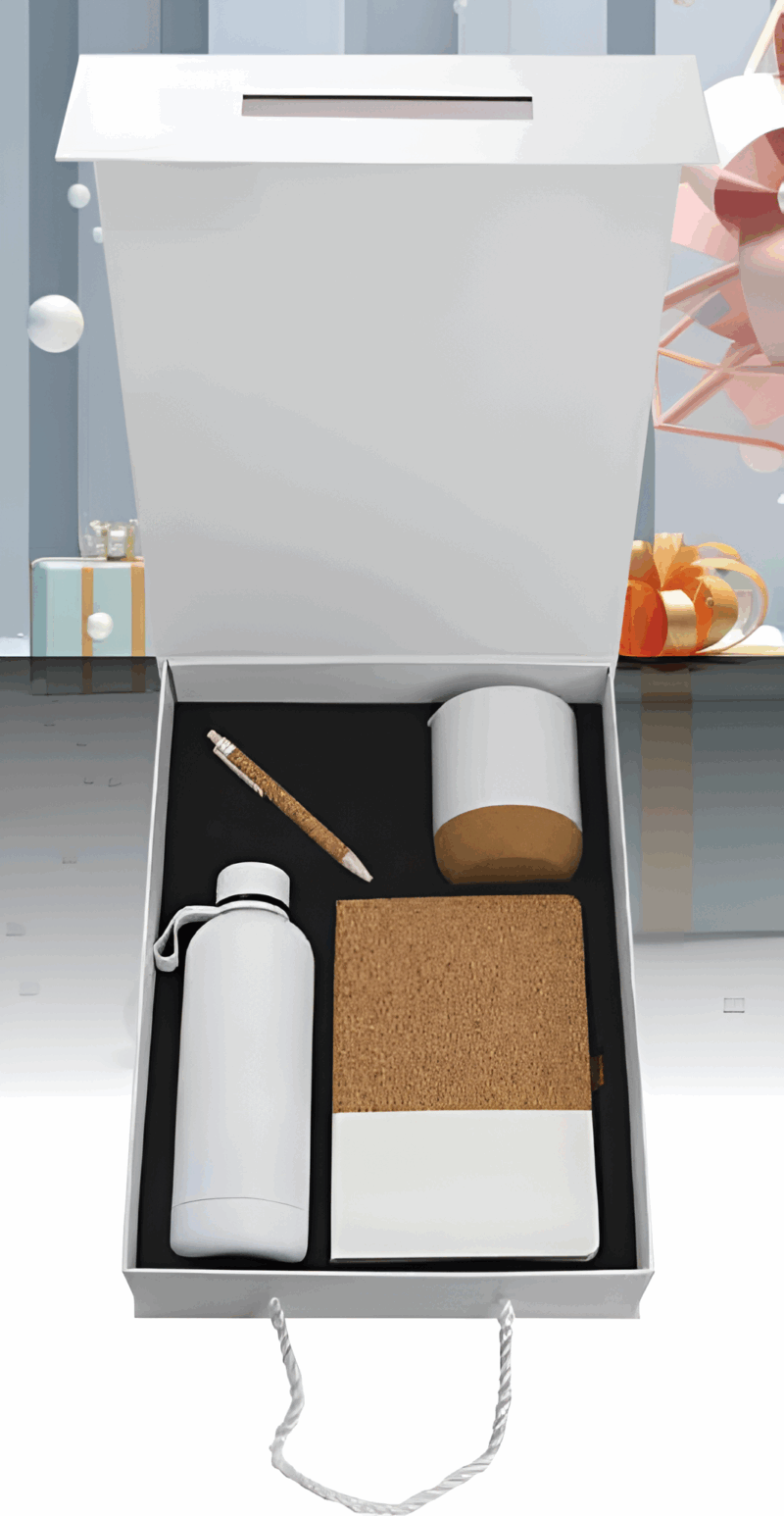 Promotional Gift Set – Cork Notebook, Pen, Mug & Bottle Combo - Image 3