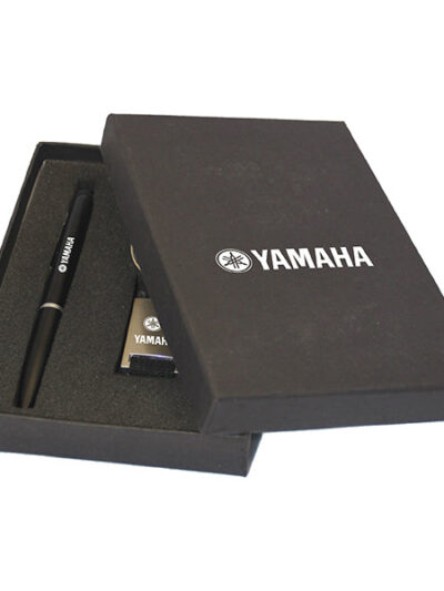 Promotional Gift Set – Metal Pen with Stylus & Fabric Strap Keychain - Image 2