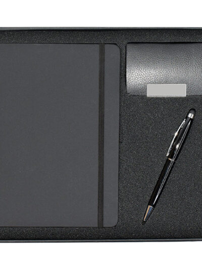 Promotional Gift Set – Notebook, Business Card Holder & Stylus Pen - Image 1
