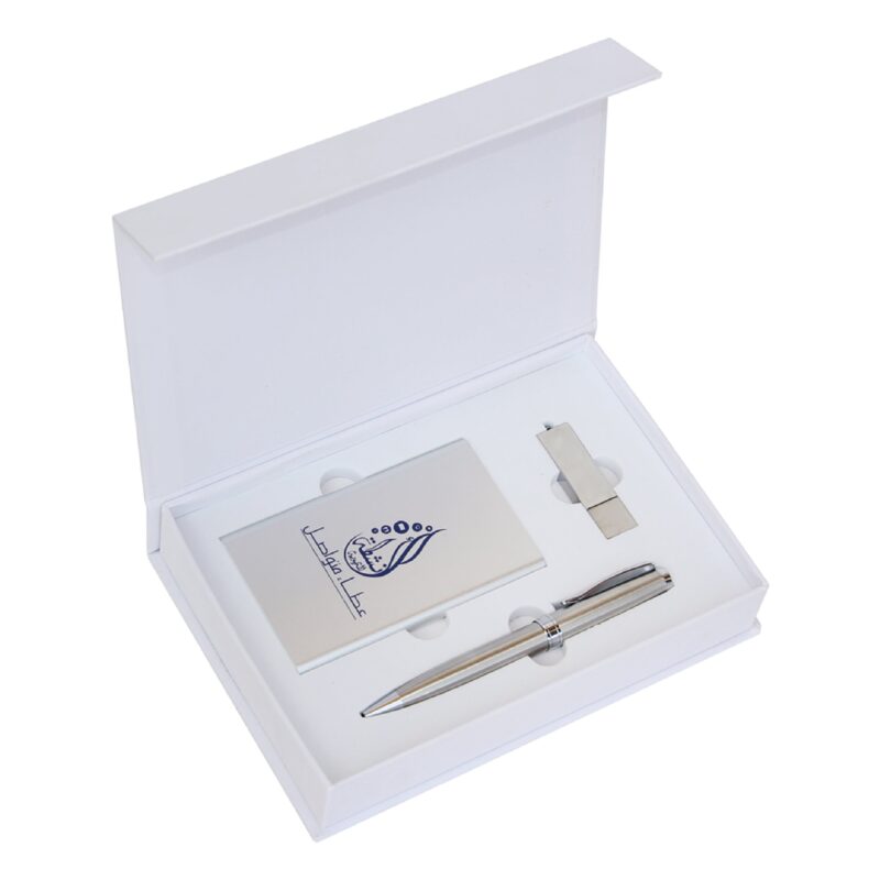 Promotional Gift Set – Powerbank, USB Flash Drive & Metal Twist Pen - Image 1