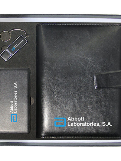 Promotional Gift Set – Premium Organizer, Leather USB & Slim Powerbank - Image 1