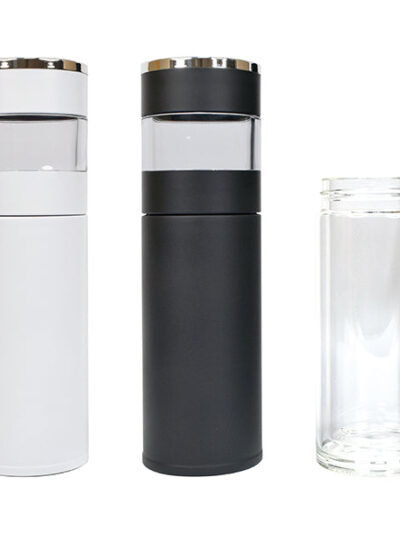 Promotional Gift Set – Tea Infuser Bottle & Glass Water Bottle - Image 1