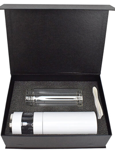 Promotional Gift Set – Tea Infuser Bottle & Glass Water Bottle - Image 2