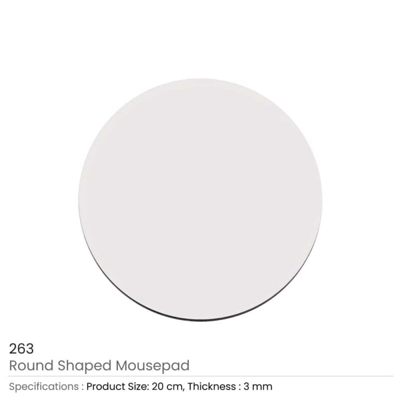 Round Mouse Pad – 3mm & 5mm Thickness Options - Image 3
