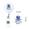 Round Reel Badge with Epoxy Sticker – Durable and Stylish