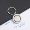 Round Rotating Metal Key Chain – Customizable for Promotions