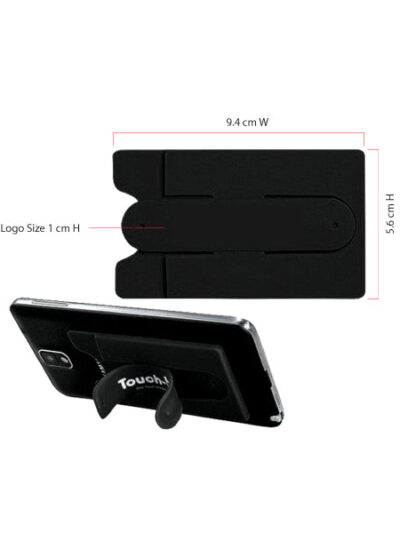 Silicone Phone Wallet with Stand – Card Holder & Snap Kickstand