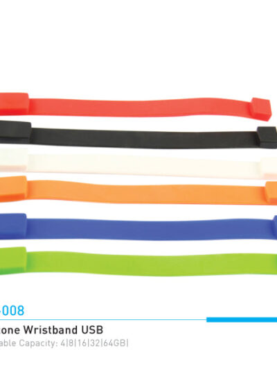 Silicone Wristband USB Flash Drive – Wearable & Convenient - Image 2
