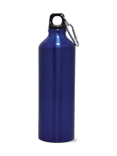 Sports Promotional Water Bottle – 750ml, Aluminum with Carabiner - Image 1