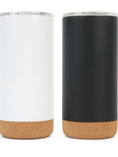 Stainless Steel Mug with Cork Bottom – 500ml, Vacuum Insulated - Image 2