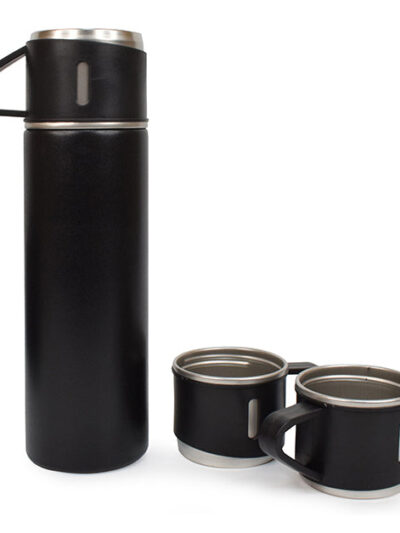 Stainless Steel Vacuum Flask with Coffee Mug – 500ml, Leakproof - Image 2