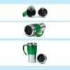 Steel Insulated Travel Mug – 500ml, Stainless Steel Coffee Flask