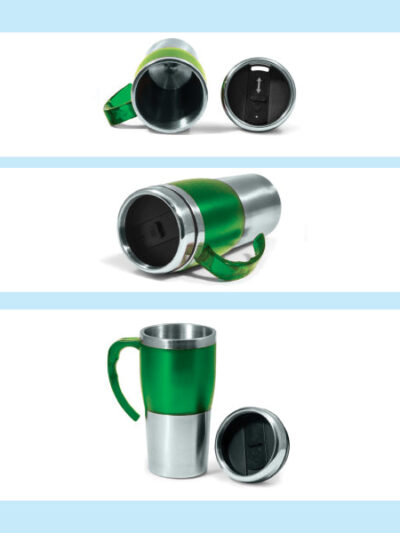 Steel Insulated Travel Mug – 500ml, Stainless Steel Coffee Flask - Image 1