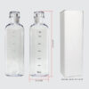 Transparent Borosilicate Water Bottle – Eco-Friendly, Durable
