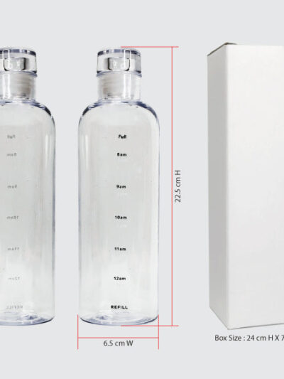 Transparent Borosilicate Water Bottle – Eco-Friendly, Durable - Image 1