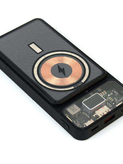 Transparent Magnetic Wireless Power Bank – 20000mAh - Image 2